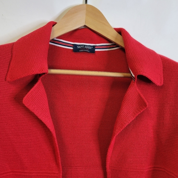 St. James Knit wool Mid lenth open cardigan - Picture 14 of 16